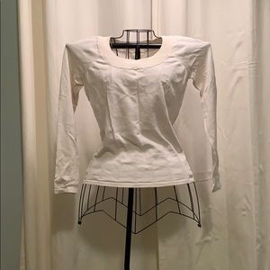 Cream rayon sweater.